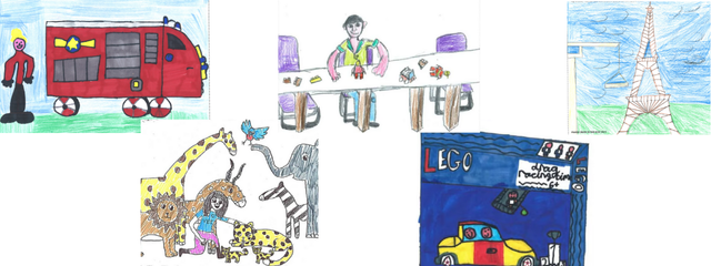 Images of children's job aspirations drawings