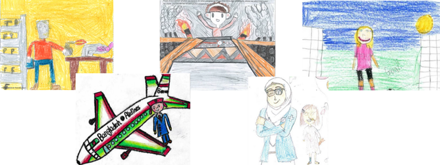 Images of children's job aspirations drawings